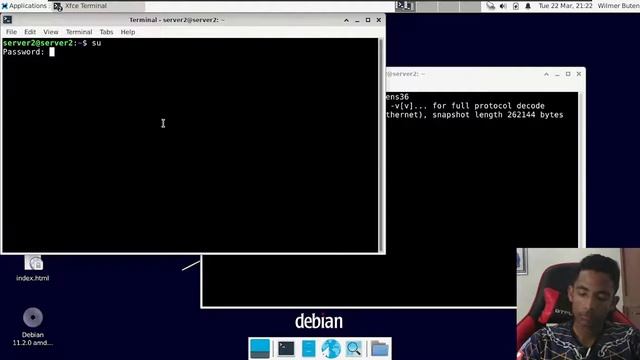 6.1 (A) || Experiment 17-2 - Seguridad || Debian 11 смотреть онлайн