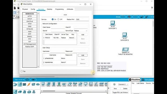 Red inalámbrica en modo infraestructura con filtrado MAC смотреть онлайн