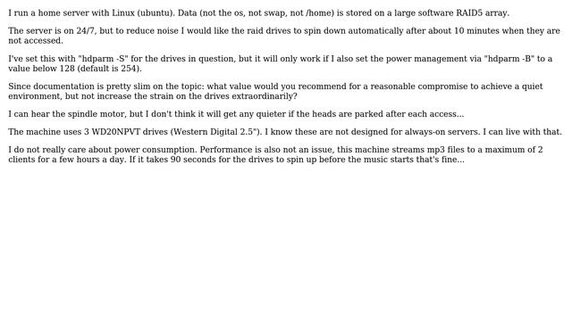 DevOps & SysAdmins: linux "hdparm -B" what is a good power management value? смотреть онлайн