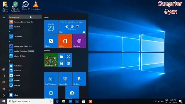 Start Menu All Options in Hindi | Window 10 || Chapter 10 | Computer Gyan смотреть онлайн