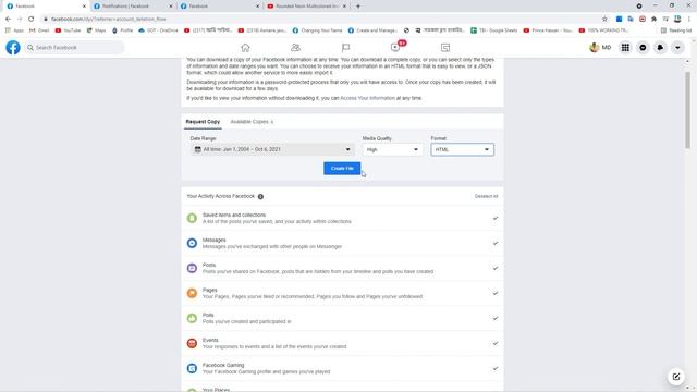 Download your Facebook information || Messenger photo/Video/Audio 2021 смотреть онлайн