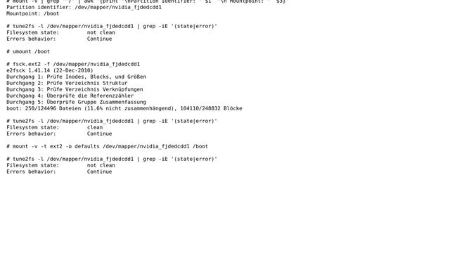 DevOps & SysAdmins: Ubuntu /boot partition stay in mode "Filesystem state: not clean" (tune2fs) смотреть онлайн