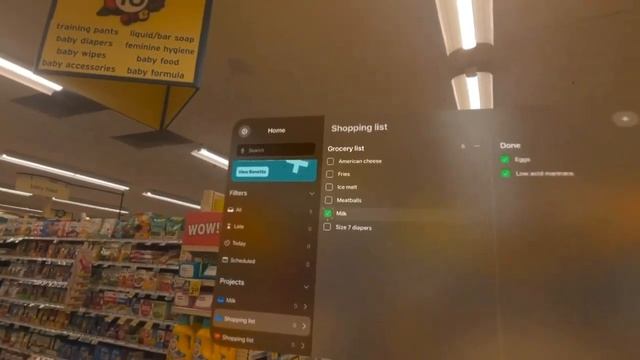 Grocery shopping with the Apple Vision Pro is surprisingly good. #AppleVisionPro смотреть онлайн