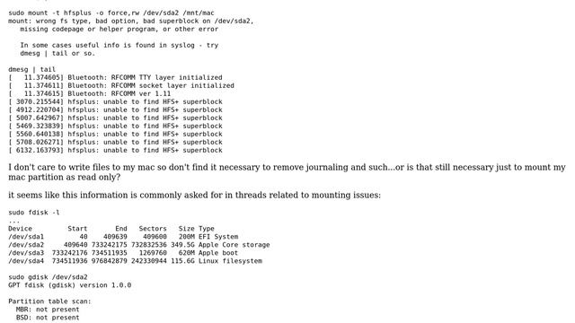 Ubuntu: Mount my OSX Partition manually and read only смотреть онлайн