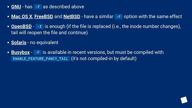 Alternative for "tail -f" that follows filename смотреть онлайн
