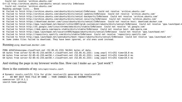 Why can't apt resolve names? (2 Solutions!!) смотреть онлайн