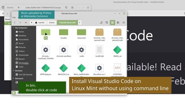 Install Visual Studio Code on Linux Mint without touching command line смотреть онлайн