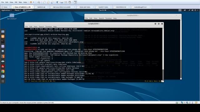 S2D2 Latihan 26 Invalid Key Signature EXPKEYSIG GPG update Kali Linux смотреть онлайн