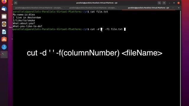 All you need to know about CUT command смотреть онлайн