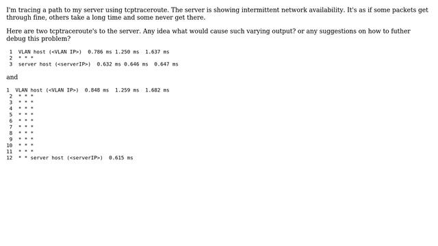 DevOps & SysAdmins: tcptraceroute showing paths of greatly varying length смотреть онлайн