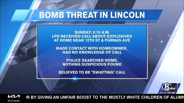Lincoln Police respond to a fake bomb threat from the Netherlands смотреть онлайн