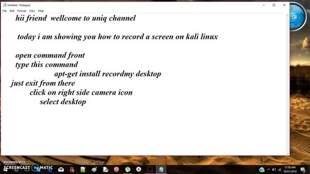 RECORD A SCREEN ON KALI LINUX смотреть онлайн