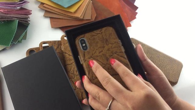 Luxurious OEM Top Layer Genuine cell Leather Phone Case for iPhone XS Max смотреть онлайн