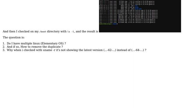 Unix & Linux: Remove duplicate(?) linux image (2 Solutions!!) смотреть онлайн