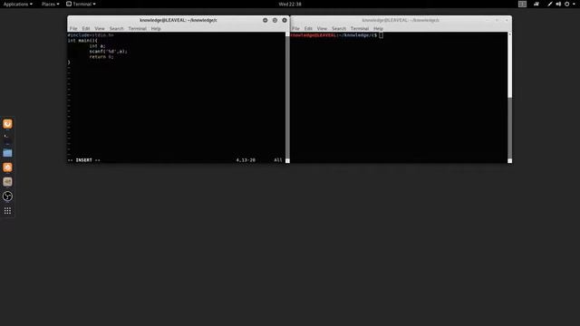 C Programming input (scanf) tutorial in Linux смотреть онлайн