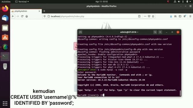 Tutorial Install PHPMyAdmin di Linux Ubuntu смотреть онлайн