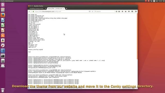 Installing Conky Performance Monitor on Ubuntu 16 04 смотреть онлайн