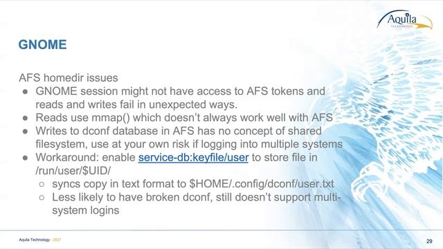 Using AFS with GNOME, systemd, flatpak and security software смотреть онлайн