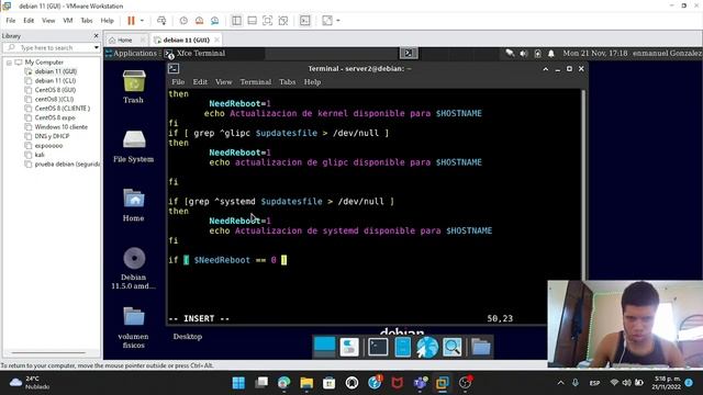 3.4 (B) Experiment 10-7 Automatización con scripts Bash en debian 11 смотреть онлайн