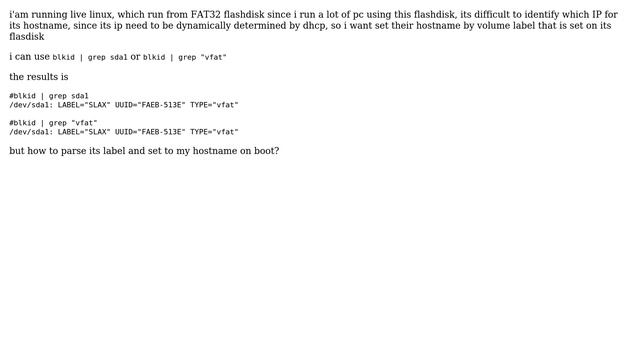 DevOps & SysAdmins: How to set linux hostname based on flashdisk volume label? смотреть онлайн