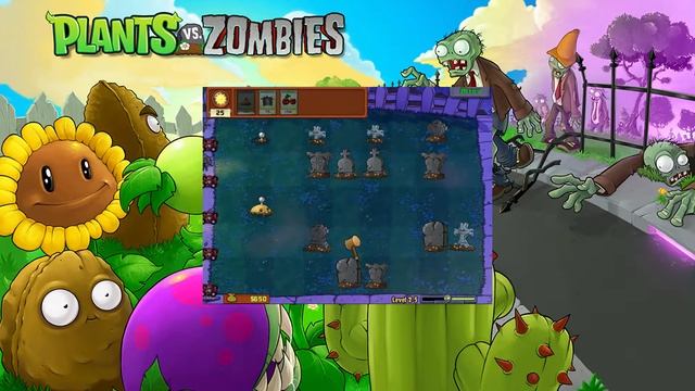 Plants vs Zombies Level 2-5 with Garner Gamer смотреть онлайн