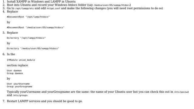 Change xampp apache htdocs directory to access localhost from ubuntu and windows (2 Solutions!!) смотреть онлайн