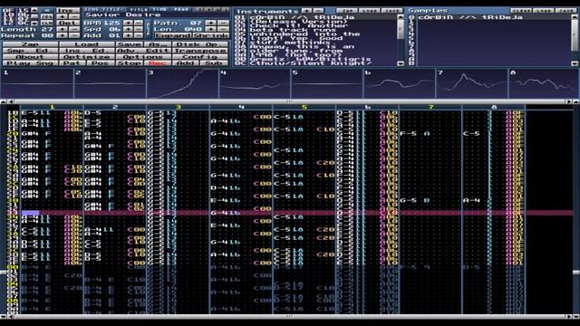 Savior Desire - 8 channels module played in Milky Tracker on the Debian смотреть онлайн