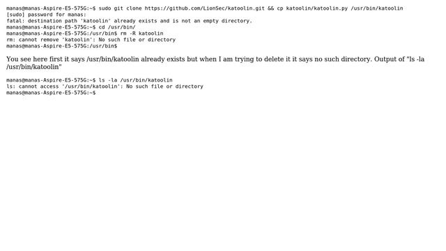 Ubuntu says directory exists and directory not found at the same time смотреть онлайн