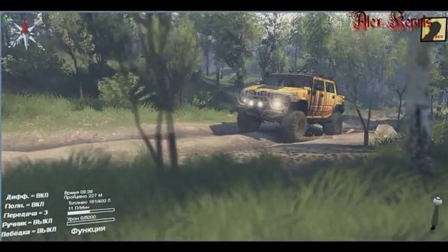 Spintires 2015 Обзор мода Hummer H 2 смотреть онлайн