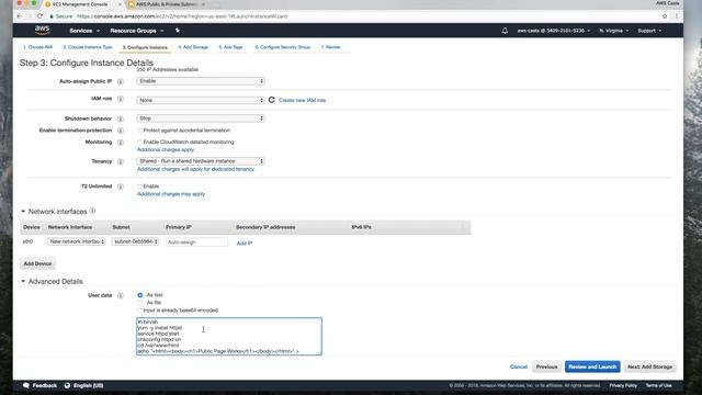 Launch EC2 Instance Into Public Subnet смотреть онлайн