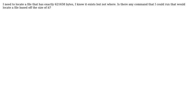 Unix & Linux: How to locate an ubuntu file by size? смотреть онлайн