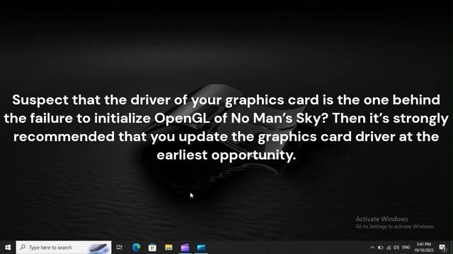 SOLVED! No Man’s Sky "Unable To Initialize OpenGL Window" смотреть онлайн