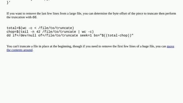 Unix: How to obtain inverse behavior for tail and head? смотреть онлайн