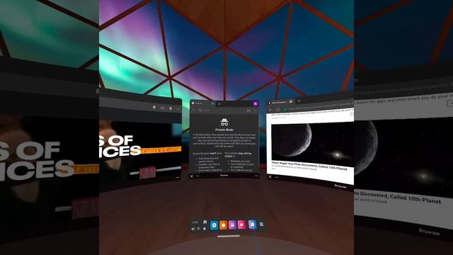 VR browser with multiple tabs in Oculus Quest смотреть онлайн