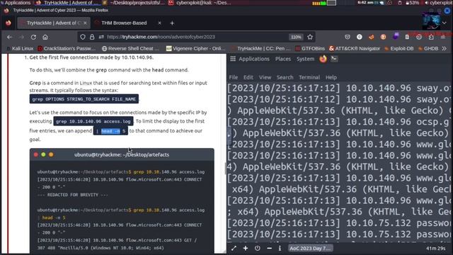 #7. Advent Of Cyber 2023 - TryHackMe | Log Analysis - Cut | Grep | Sort | Uniq | Base64 смотреть онлайн