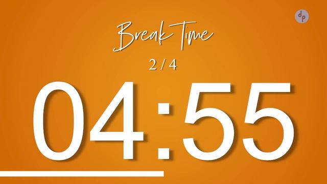 2 hours Orange Design Pomodoro Technique - Study / Work / Focus Timer (4 sets) смотреть онлайн
