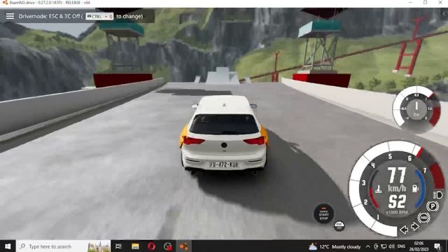 BeamNG crash car DACIA vs GOLF8 and other BAVARI - simulation G920 смотреть онлайн