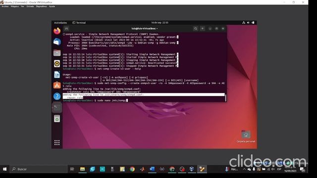 Instalacion y configuracion de SNMP v3 en Ubuntu смотреть онлайн