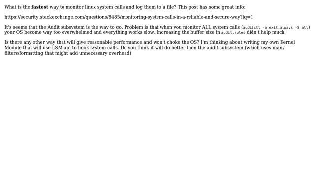 DevOps & SysAdmins: Monitoring Linux system Calls (efficiently) смотреть онлайн