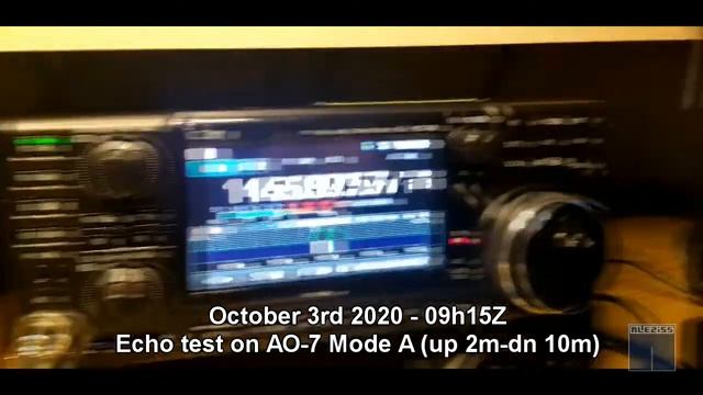 Ham Radio Satellite Echo test on Oscar AO-7 Mode A смотреть онлайн