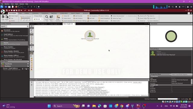 Maltego Kali Linux Demo смотреть онлайн