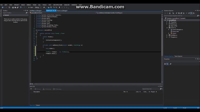 C# - How To Pass Values To A Second Windows Form смотреть онлайн