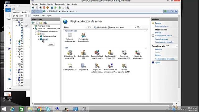 INSTALCION DE FTP EN WINDOWS SERVER2012 смотреть онлайн