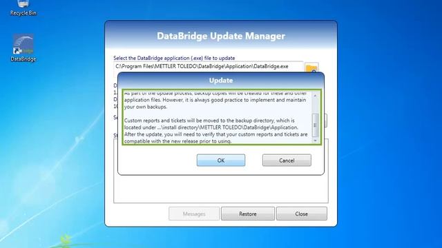DataBridge Update Manager - METTLER TOLEDO Industrial - en смотреть онлайн
