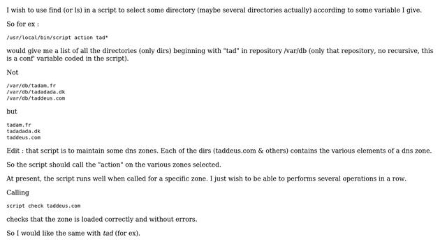 Unix & Linux: Use find to select some directory смотреть онлайн