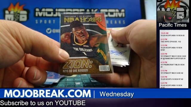 RECAP: 19-20 HOOPS NBA 10 BOX BREAK #2 смотреть онлайн