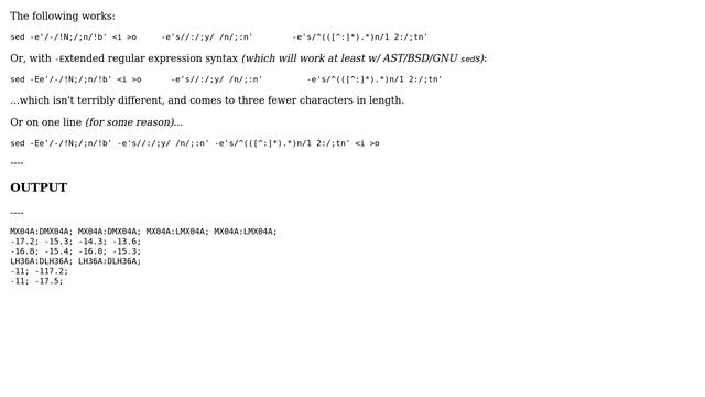 Unix & Linux: Adding a pattern to each field of the following line (3 Solutions!!) смотреть онлайн