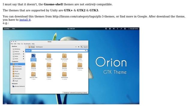 Ubuntu: Gnome-shell themes work with unity? смотреть онлайн