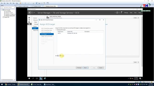 Setup iSCSI Target Server on Windows Server 2016 смотреть онлайн