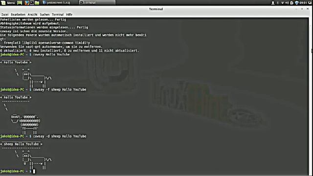 #1 Sinnlose Linux Commands - (x)cowsay by JakesView смотреть онлайн